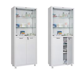 Медицинские шкафы двухстворчатые