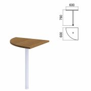 Стол приставной угловой «Арго», 600х600 мм, БЕЗ ОПОРЫ, орех