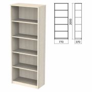 Шкаф (стеллаж) «Арго», 770х370х2000 мм, 4 полки, ясень шимо