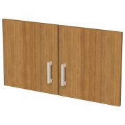 Дверь ЛДСП низкая «Арго», КОМПЛЕКТ 2 шт., 355х18х390 мм, орех, А-603