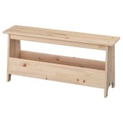 Скамья деревянная, сосна, BRABIX «Scandi Wood SC-003», 1000х250х450 мм, 641889, 006.02.35