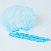 Шапочка «Шарлотта» голубая, КОМПЛЕКТ 100 шт., спанбонд 10 г/м2, МЕДСЕРВИС