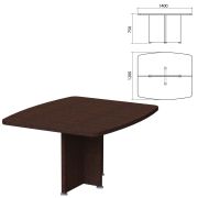 База стола для переговоров «Приоритет» 1400х1200х750 мм, венге (КОМПЛЕКТ)