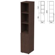 Шкаф полузакрытый «Приоритет» 360х438х2000 мм, 4 полки, венге (КОМПЛЕКТ)