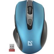 Мышь беспроводная DEFENDER Prime MB-053, USB, 5 кнопок + 1 колесо-кнопка, оптическая, бирюзовая? 52054