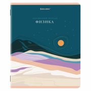 Тетрадь предметная «ELEGANCE» 48 л., SoftTouch, фольга, ФИЗИКА, клетка, BRAUBERG, 404554