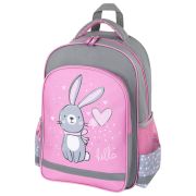 Рюкзак ПИФАГОР SCHOOL, 1 отделение, 3 кармана, «Adorable bunny», 38x28х14 см, 270654