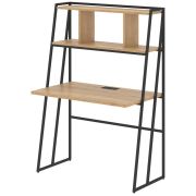 Стол компьютерный LOFTIS, 104х60, Дуб Бофорд/Черный