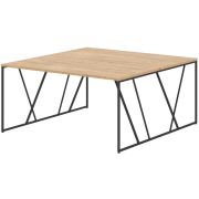 Стол LOFTIS, 156х161, Дуб Бофорд/Черный