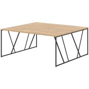 Стол LOFTIS, 176х161, Дуб Бофорд/Черный