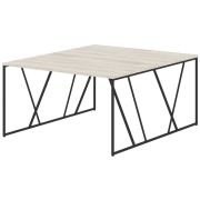 Стол LOFTIS, 136х161, Сосна Эдмонт/Черный