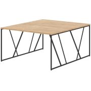 Стол LOFTIS, 136х161, Дуб Бофорд/Черный
