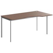 Стол эргономичный правый IMAGO-S 160x90 см, ясень шимо/алюминий