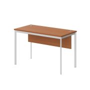 Стол рабочий с фронтальной панелью IMAGO-S 120x60 см, груша ароза/белый