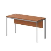 Стол рабочий с фронтальной панелью IMAGO-S 140x60 см, груша ароза/алюминий