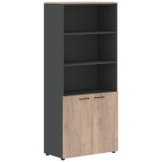 Шкаф-стеллаж JAY JHC 85.5, дуб каньон/антрацит, 856х452х1949 мм