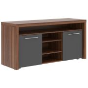 Тумба с фригобаром ZENN ZTF-3D, антрацит/орех даллас, 164х55х80 см