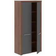Шкаф высокий ZENN ZHC 85.1, антрацит/орех даллас, 96х45х198 см