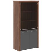 Шкаф комбинированный ZENN ZHC 85.2, антрацит/дрех даллас, 96х45х198 см