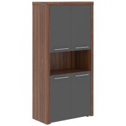 Шкаф высокий ZENN ZHC 85.4, антрацит/орех даллас, 96х45х198 см