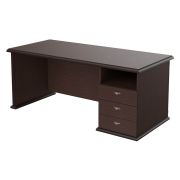 Стол руководителя правый RAUT 180x80, венге магия
