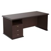 Стол руководителя левый RAUT 180x80, венге магия