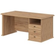 Стол руководителя с тумбой RAUT RDT 168.A, правый, дуб бофорд, 160х80х75 см