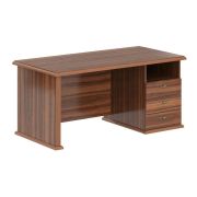 Стол руководителя правый RAUT 160x80, орех даллас