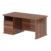 Стол руководителя левый RAUT 160x80, орех даллас