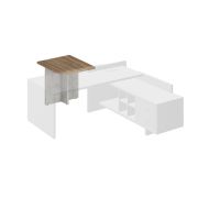 Брифинг-приставка для стола WOOD&STONE 90х75 см, Дуб Чарльстон, Бетон Чикаго