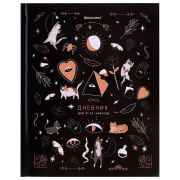 Дневник 5-11 класс 48 л., твердый, BRAUBERG, глянцевая ламинация, с подсказом, «Astro cats», 106868