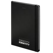 Блокнот с резинкой в клетку 96 л., БОЛЬШОЙ ФОРМАТ А4 204х299 мм, BRAUBERG, «Identity», 115528