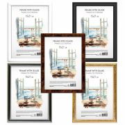 Рамка 15х21 см со стеклом, багет 15 мм, пластик, BRAUBERG «HIT3», 5 цветов ассорти, 391382