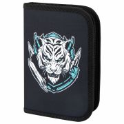 Пенал ПИФАГОР, 1 отделение, полиэстер, 19х13 см, «White tiger», 272285