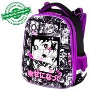 Ранец BRAUBERG PREMIUM, 2 отделения, с брелоком, «Anime movie», 38х29х16 см, 272018