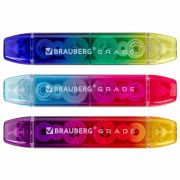 Корректирующая лента двусторонняя 5 мм x 10 м, BRAUBERG «Grade», ассорти, 271941