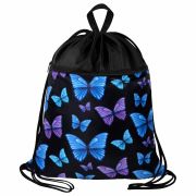 Мешок для обуви BRAUBERG БОЛЬШОЙ, с ручкой, карман на молнии, сетка, 49х41 см, «Fly aways», 272402