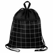 Мешок для обуви BRAUBERG БОЛЬШОЙ, с ручкой, карман на молнии, сетка, 49х41 см, «Checkered», 272404