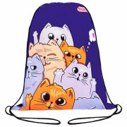 Мешок для обуви ПИФАГОР, 1 отделение, 42х34 см, «Cats greetings», 272382
