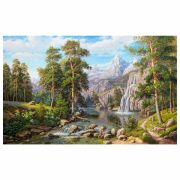 Картина стразами (алмазная мозаика), 30х40 см, ОСТРОВ СОКРОВИЩ «Водопад», без подрамника, 663857