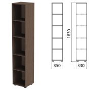 Шкаф (стеллаж) «Канц» 350х330х1830 мм, 4 полки, цвет венге, КК32.16