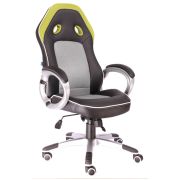 Геймерское кресло Everprof Drive TM Ткань+Экокожа Зеленый