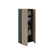 Шкаф NW 2080 закрытый вяз натуральный/антрацит