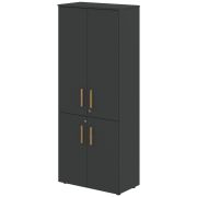 Шкаф высокий FORTA FHC 80.3(Z), черный графит, 802х429х1983 мм