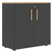 Шкаф низкий FORTA FLC 80.1(Z), черный графит, 802х429х818 мм