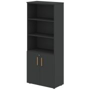 Шкаф-стеллаж FORTA FHC 80.5(Z), черный графит, 802х429х1983 мм