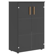 Шкаф средний FORTA FMC 80.2, черный графит, 802х429х1213 мм