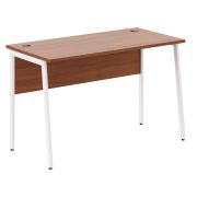Стол рабочий IMAGO PLUS СП-2.1P, орех французский/белый, 1200х608х755 мм
