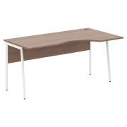 Стол эргономичный IMAGO PLUS СА-1P(R), правый, ясень шимо/белый, 1600х900х755 мм