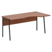 Стол эргономичный IMAGO PLUS СА-1P(R), правый, орех французский/антрацит, 1600х900х755 мм